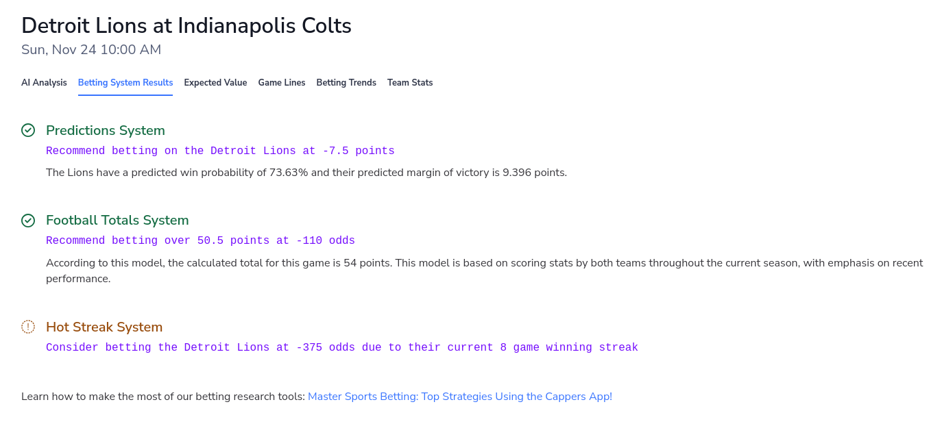 MLB betting system results